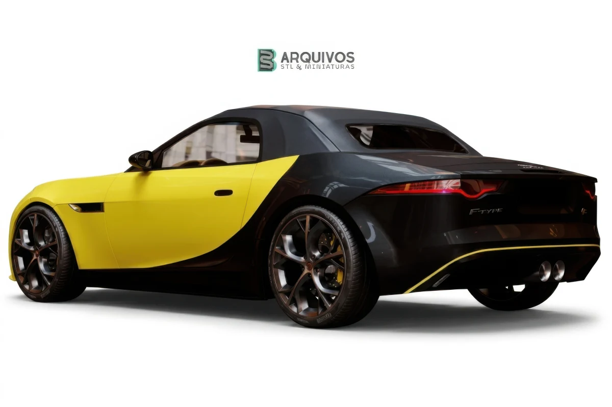 Modelo 3D STL - Jaguar F TYPE Convertable 2015 — foto 4